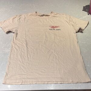 Abercrombie & Fitch Tan Graphic Tee Miller High Life